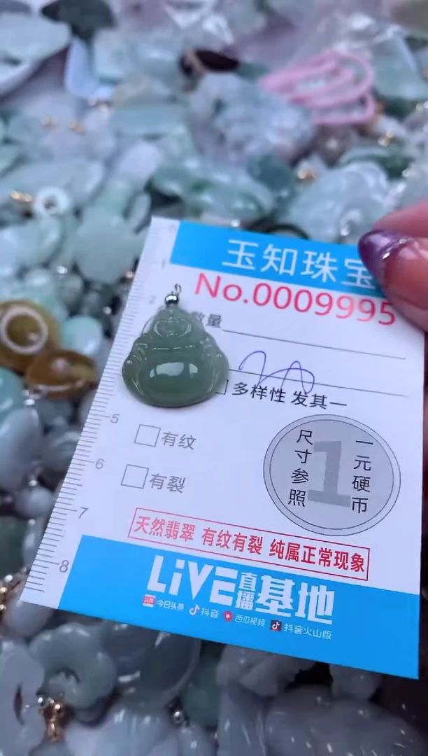 翡翠未镶嵌吊坠(不含链)9995
