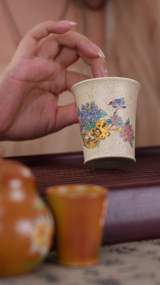 茶杯紫砂紫砂原矿主人杯