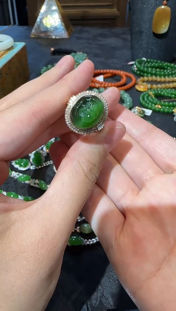 【闪购商品】和田玉戒指未镶嵌1