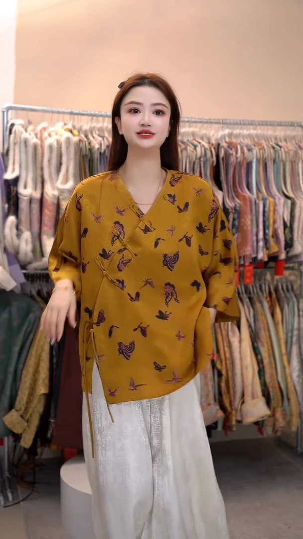 【清仓不退不换】君子纤真丝100桑蚕丝香云纱毛衫