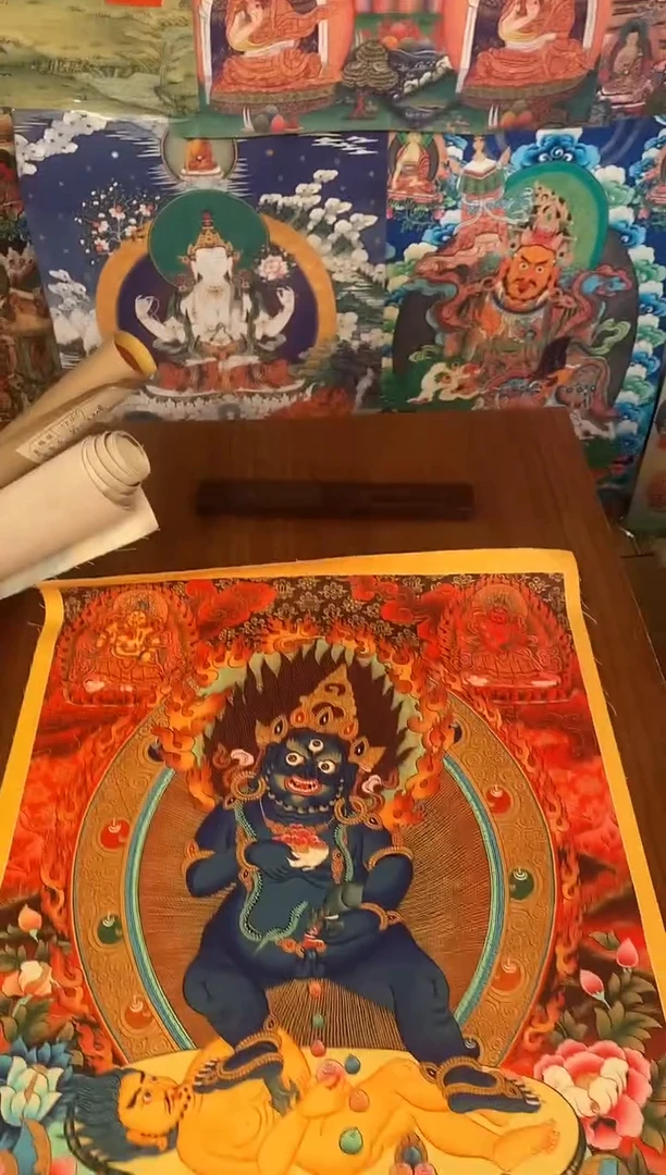 装裱画精美唐卡tk16174