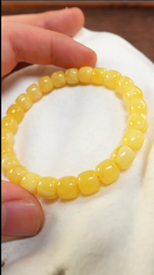 【闪购商品】蜜蜡手链未镶嵌2520/8.5mm手串