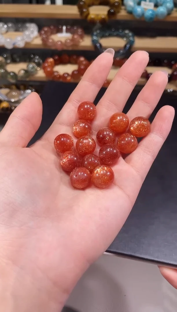 未镶嵌手链长石A139金太阳单珠13多样性发一