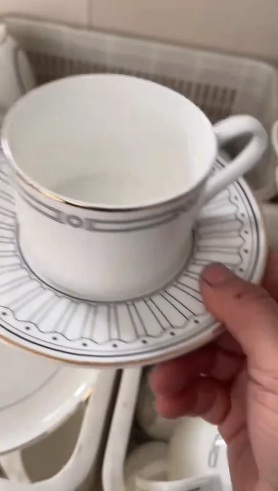瓷咖啡杯碟隆达骨质瓷微瑕