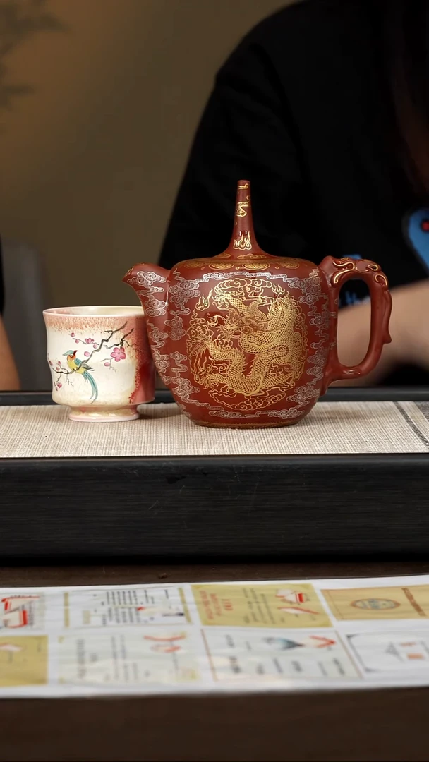 茶壶紫砂【P049】龙柱 350c  ZLM
