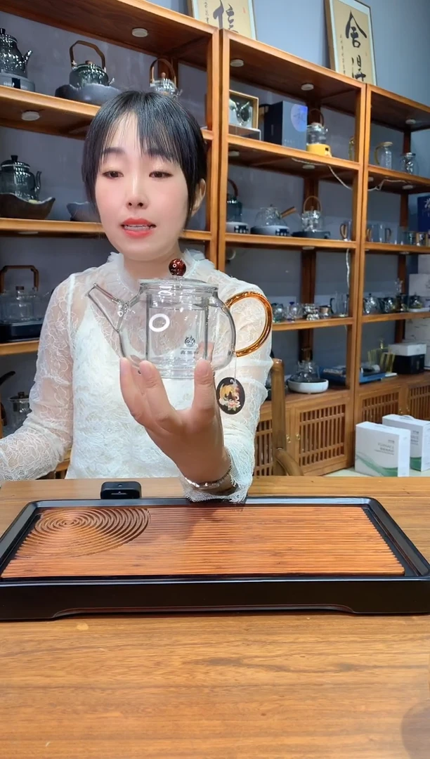水晶玻璃无盖款400壶