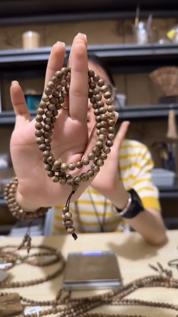 手串沉香富国岛野料多圈手串多样性发一条卡6