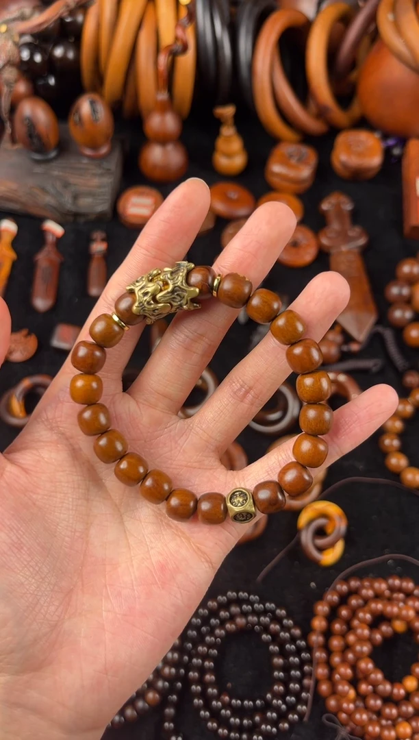 枣木雷击枣木手串