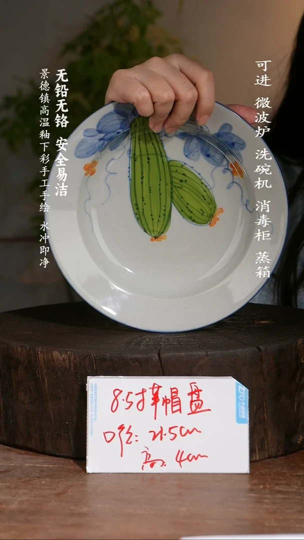 碗陶瓷景德镇高温瓷釉下彩手绘陶瓷