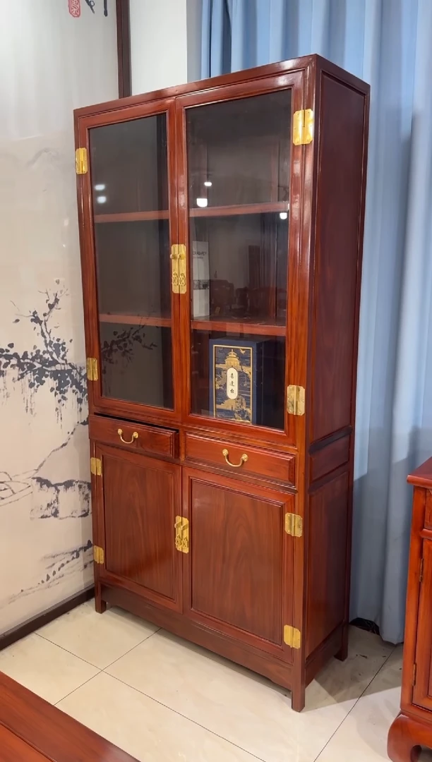 花梨木类柜类家具扬*刺猬书柜98*36*198单个