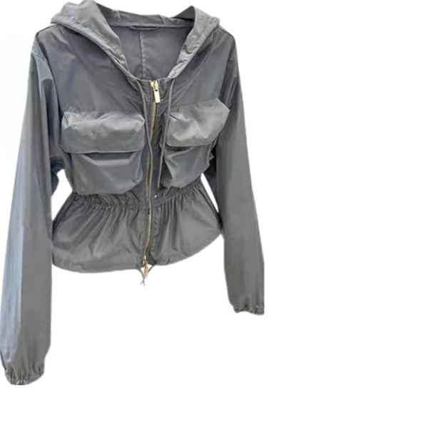 Honey Slurp【清仓】6043灰色冲锋休闲外套