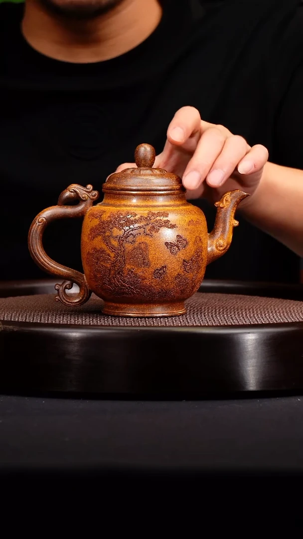茶壶紫砂  宜兴紫砂原矿壶