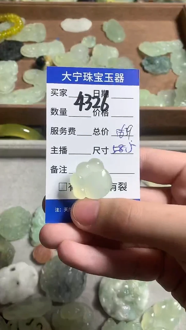 未镶嵌蛇纹石玉颈饰4326