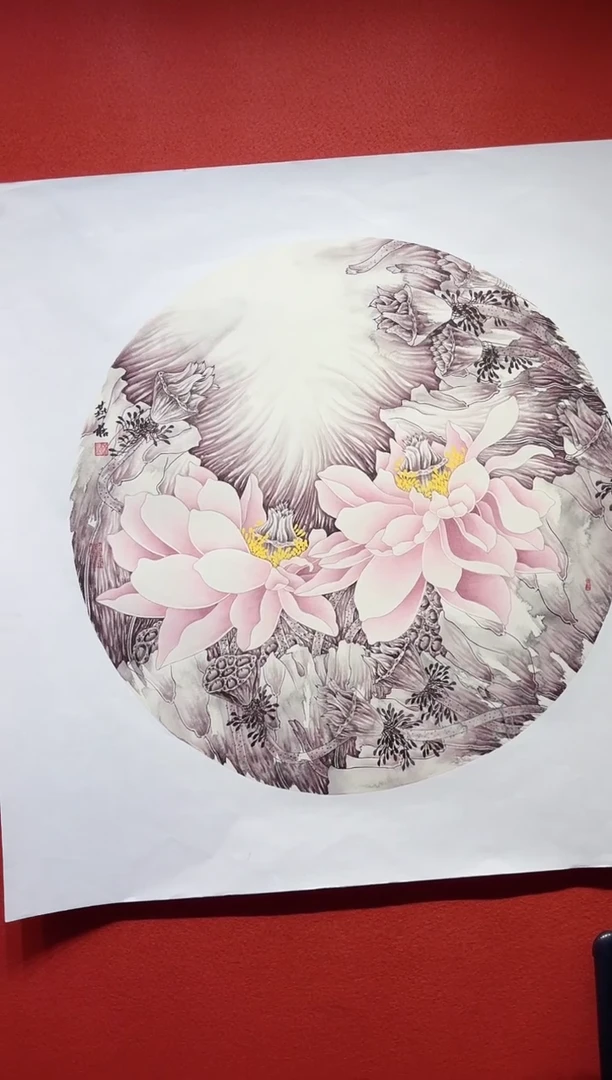 国画秦燕格国画手绘作品Y13