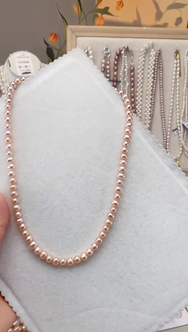 【闪购商品】淡水珍珠颈饰银S925镶嵌中国红鹅蛋项链