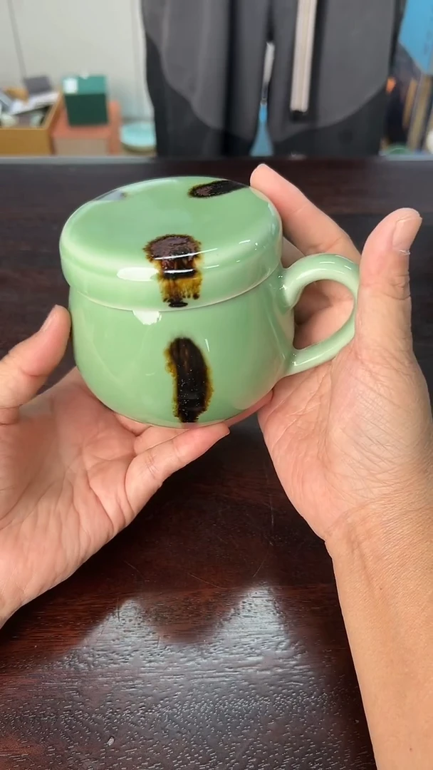 龙泉云间青瓷小米茶器