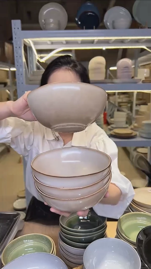 瓷207外贸尾货高温釉下彩陶瓷餐具默认微瑕