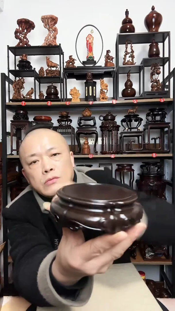 紫砂底座木内径10