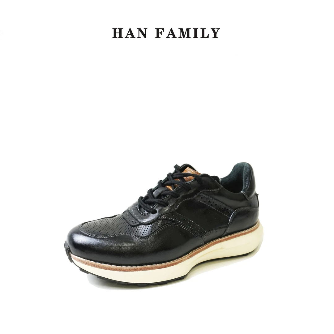 HANFAMILY/大汉之家夏季新款马皮马皮男鞋
