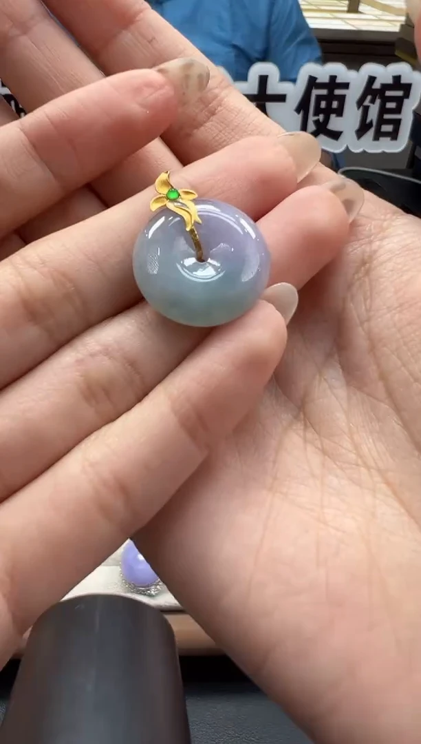 吊坠(不含链)18K金镶嵌翡翠缅甸珠宝严选