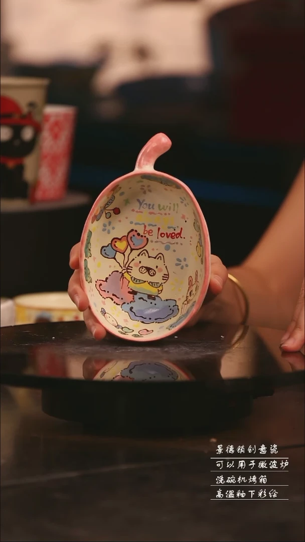 陶瓷景德镇可爱设计师款陶瓷