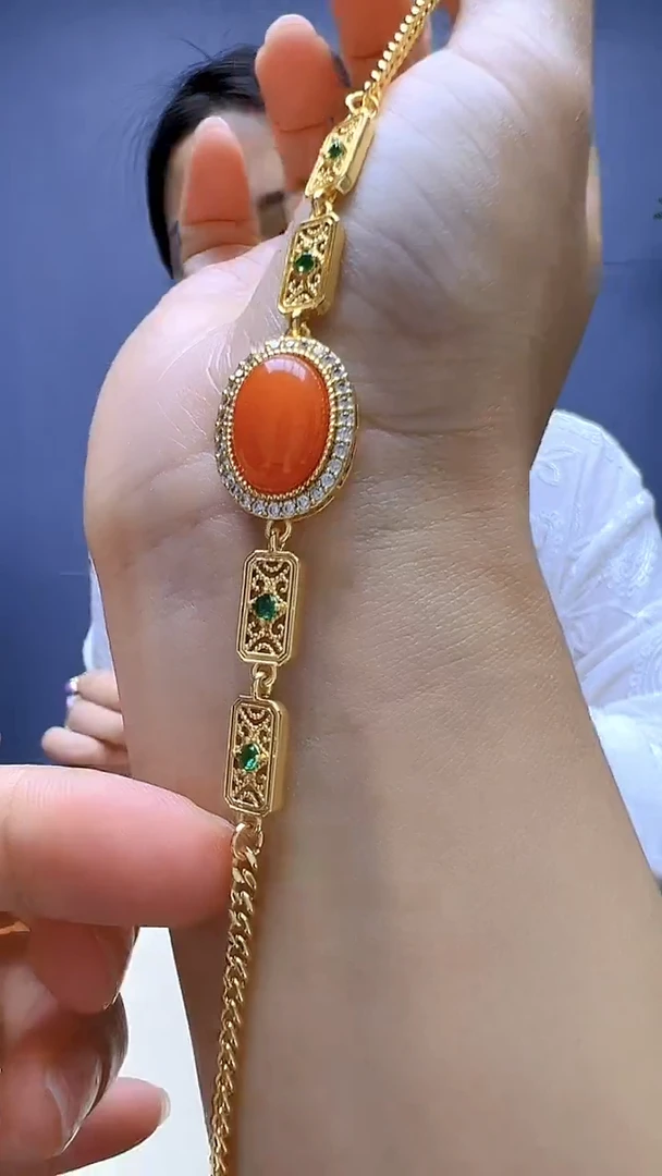 翡翠14K金镶嵌颈饰丹丹diy颈饰手链