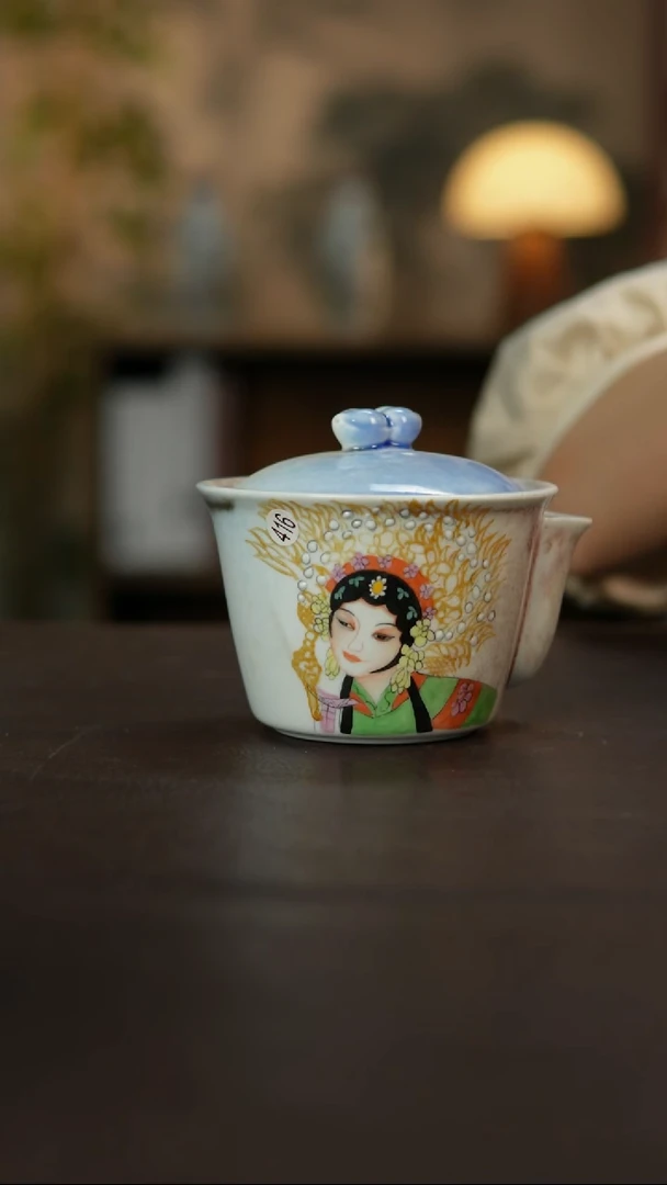 杯景德镇陶瓷杯碗柴烧多人