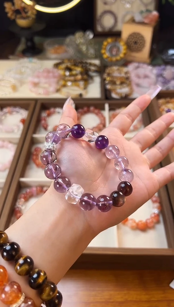 水晶手串未镶嵌紫水