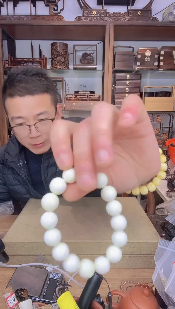 【闪购商品】乌木类书架860海1.4圆珠单圈手串