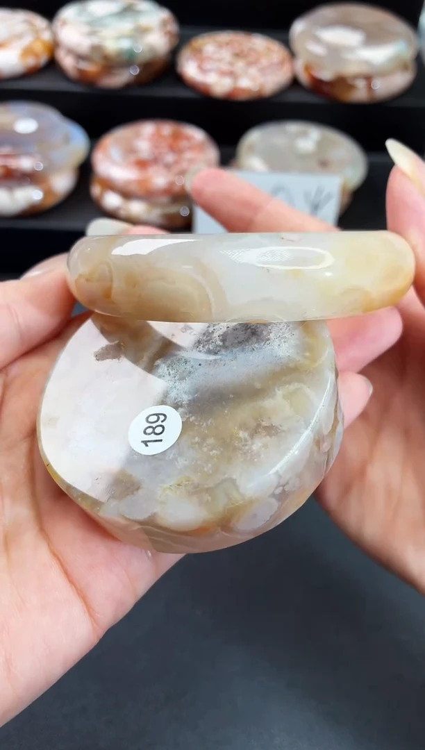 手镯玛瑙/玉髓未镶嵌石英质玉60圈59/60带(赠送镯心)