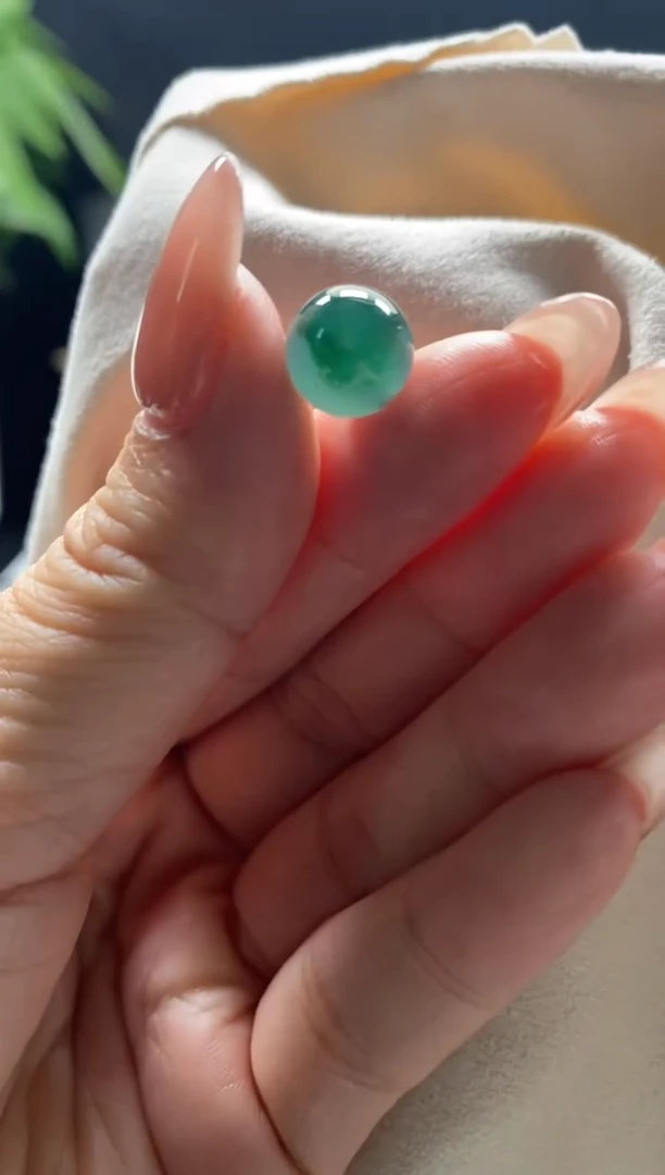 未镶嵌手链翡翠散珠卡9MM圆珠