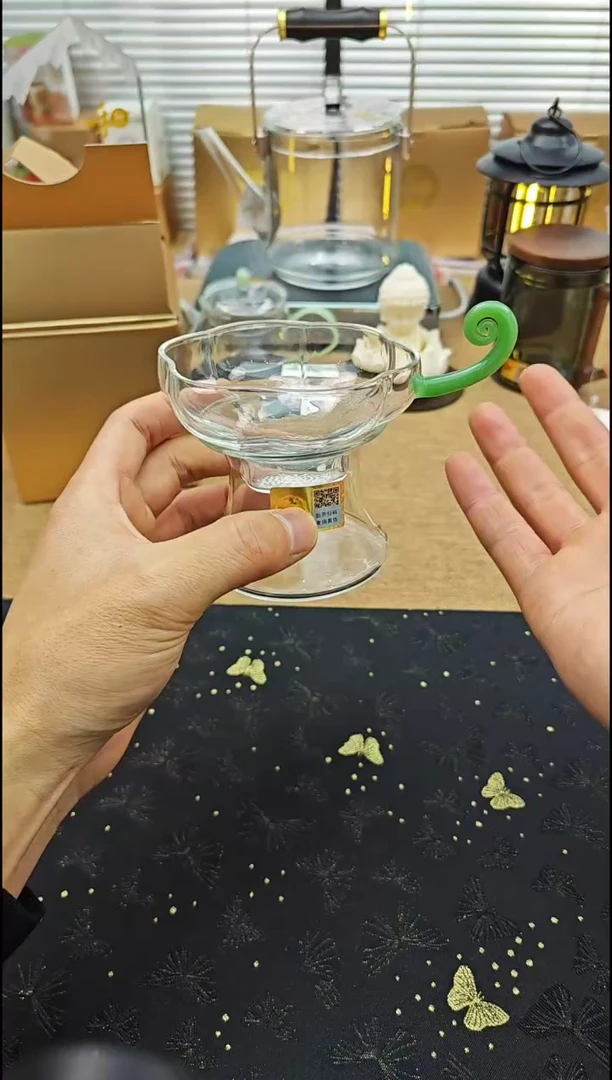 【闪购商品】禾器予乐茶漏翡翠玉金标