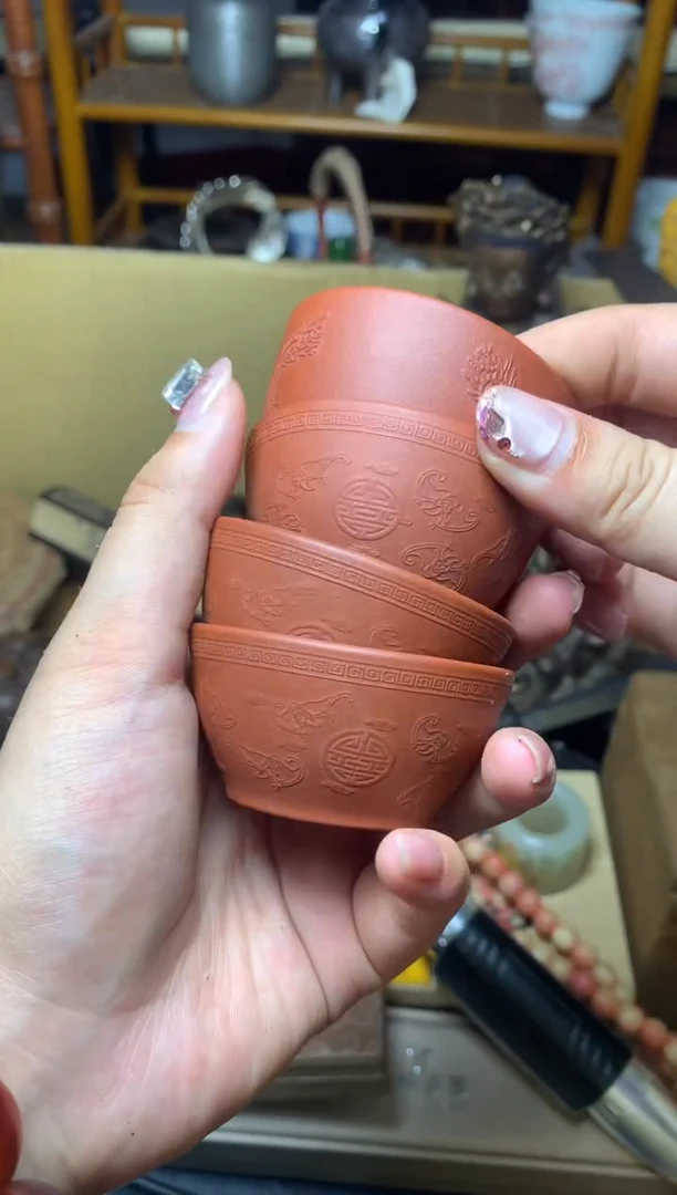 紫砂盖碗瓷器默认微瑕瓷器