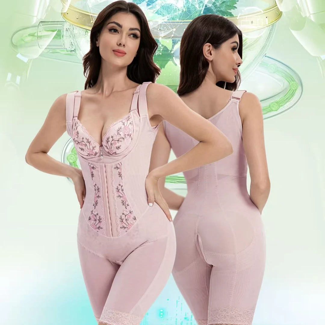 连体塑身体雕衣收腰收腹提臀美背显瘦塑身连体衣