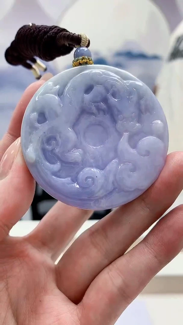 未镶嵌定制翡翠5028MM-毛货挂件58