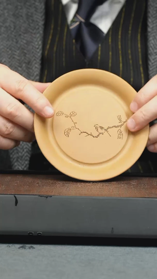 【闪购商品】茶宠茶宠-刻鸟盘 茶宠-刻鸟盘