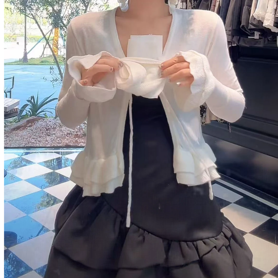 【NANA】2025夏季新款气质百搭玫瑰开衫上衣