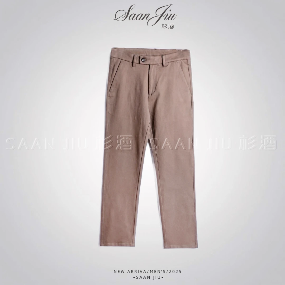 杉酒【西服裤】商务休闲长裤西裤直筒型男式