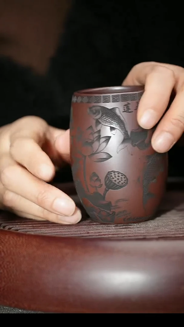茶杯紫砂紫砂主人杯福利放漏