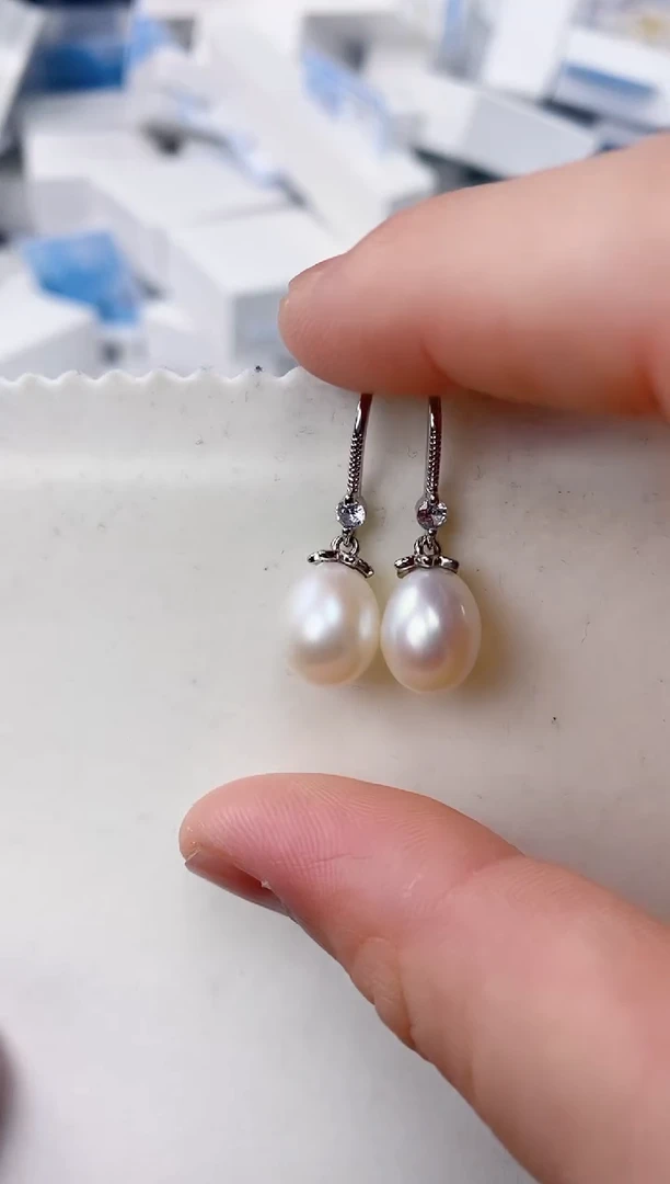 未镶嵌耳饰淡水珍珠ED1048