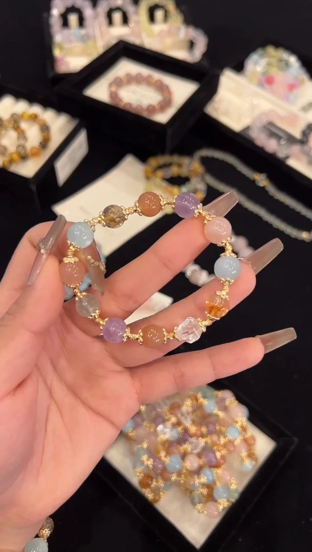 【闪购商品】水晶手链合金多宝手链x111