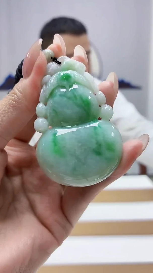 未镶嵌定制翡翠4898MM-毛货挂件17