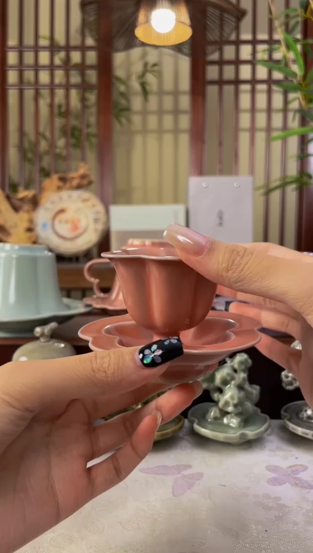 北溪堂-苍烟落照梅花高足杯