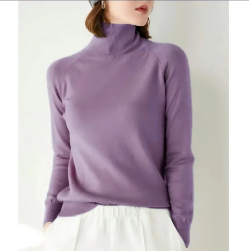 一衣双领，可高领可中领，秋冬必备百搭暖脖毛衣