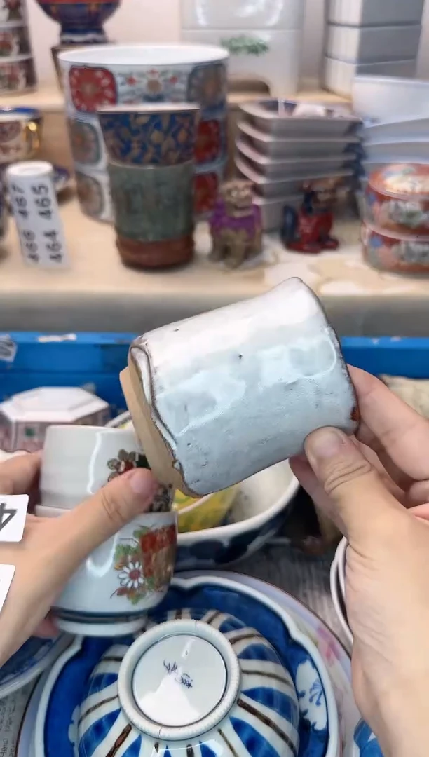 茶杯紫砂夏**风454陶艺中古瓷器满18米包邮