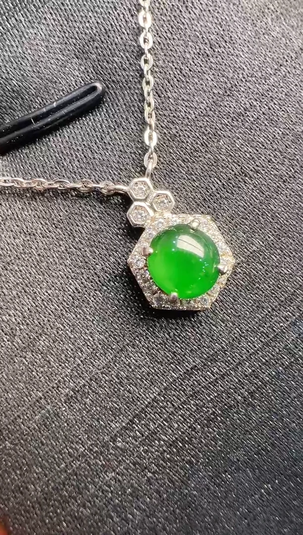 【闪购商品】翡翠套链银S925镶嵌多样性发货拍一发一