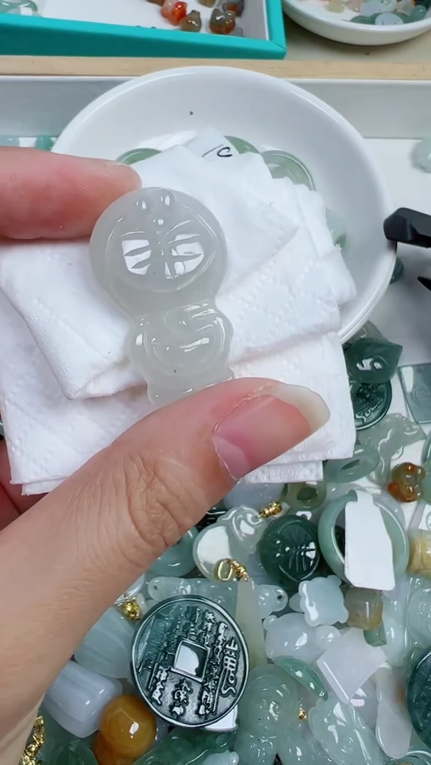 散珠翡翠257号链接，A货翡翠