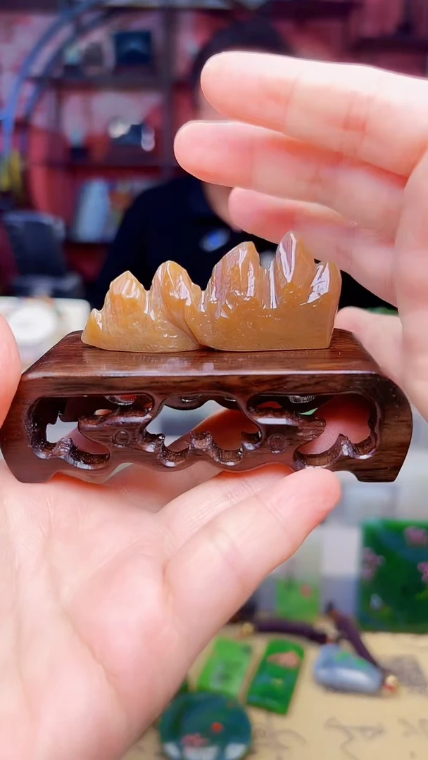 和田玉未镶嵌挂件243