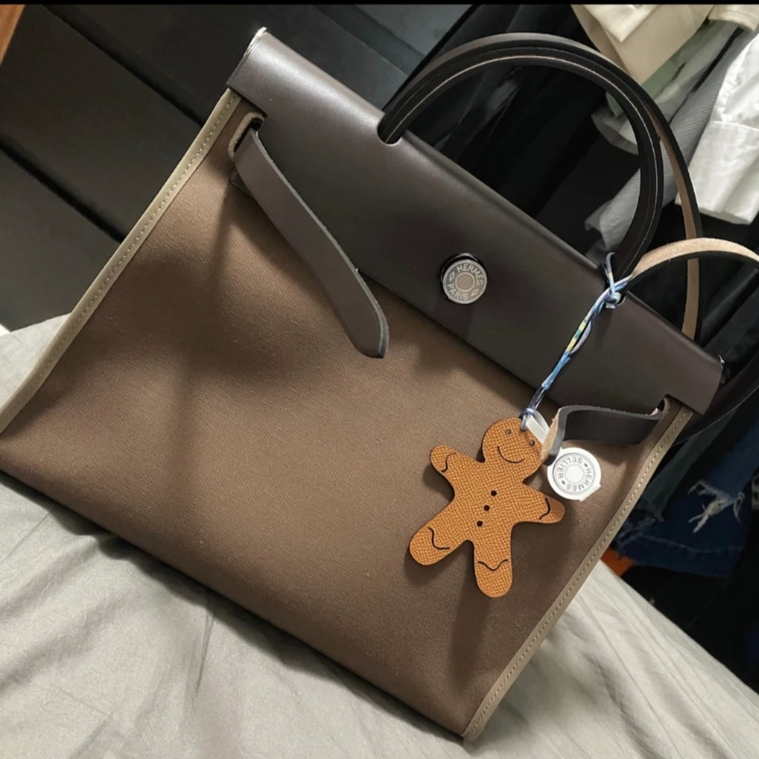95新 Hermes/爱马仕 【文子姐专属】A111/风衣灰HERBAG31单肩包/FB