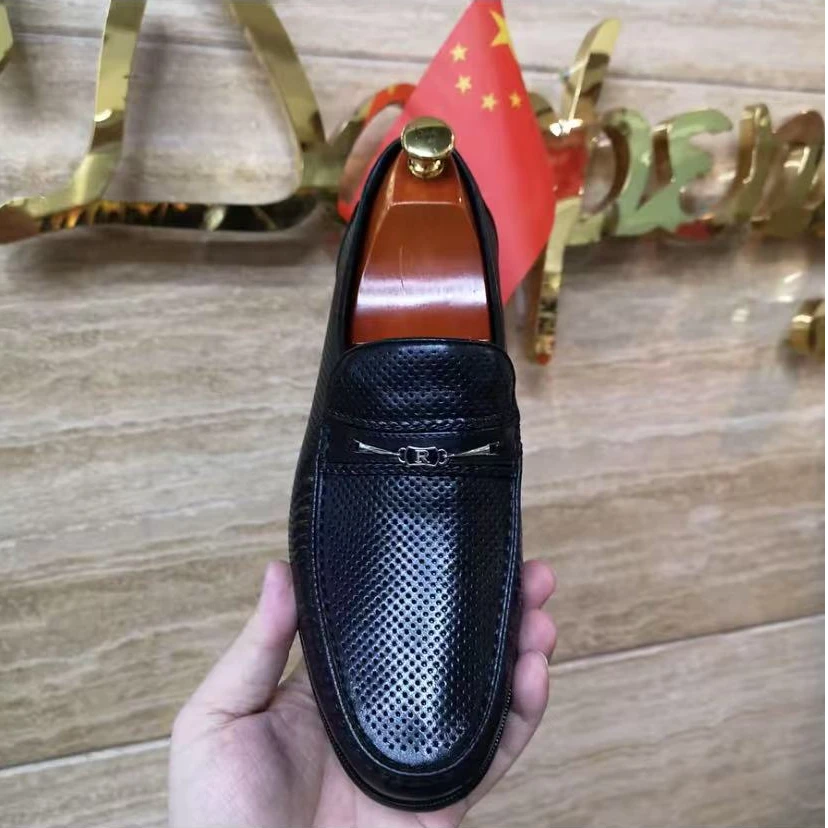 新款高品质全皮面休闲百搭男鞋